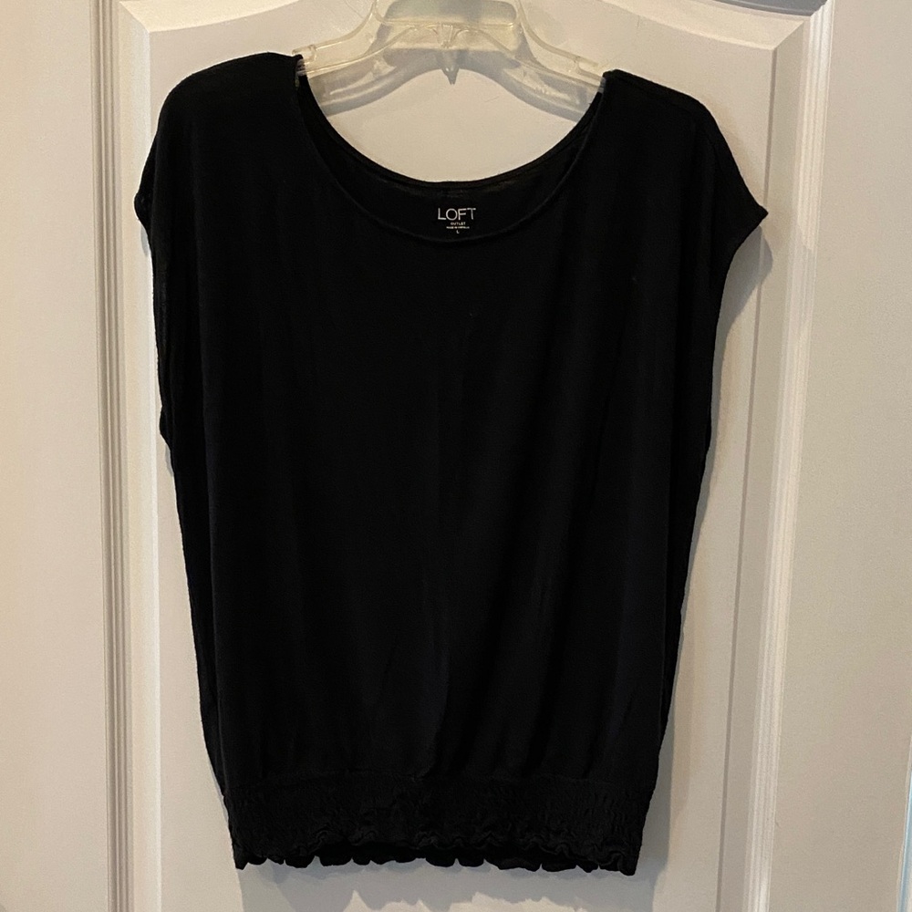 LOFT Women's Elegant Black Blouse